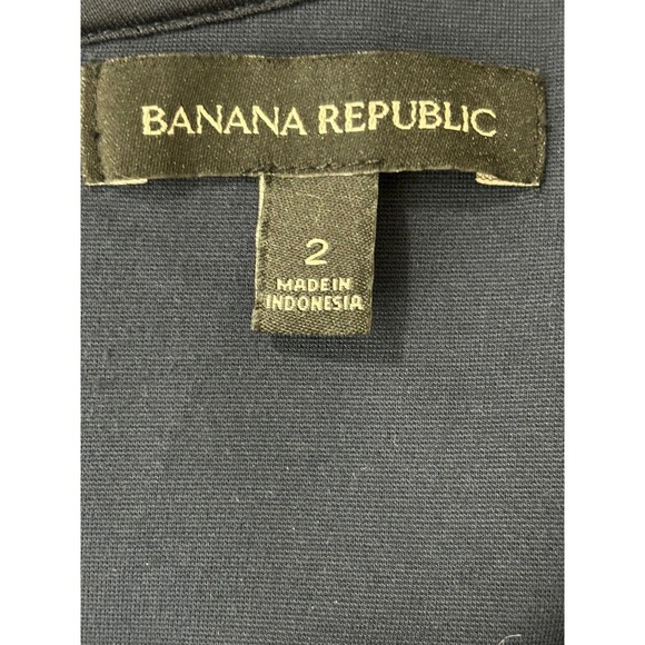 Banana Republic Women's Fit & Flare Mini Dress Rayon Blend Stretch Sleeveless 2 - Picture 5 of 7
